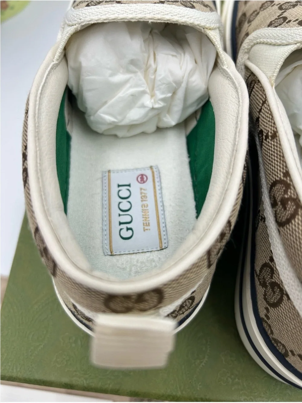 Women’s Gucci tennis 1977 slip on sneakers size 38.5 made in Italy